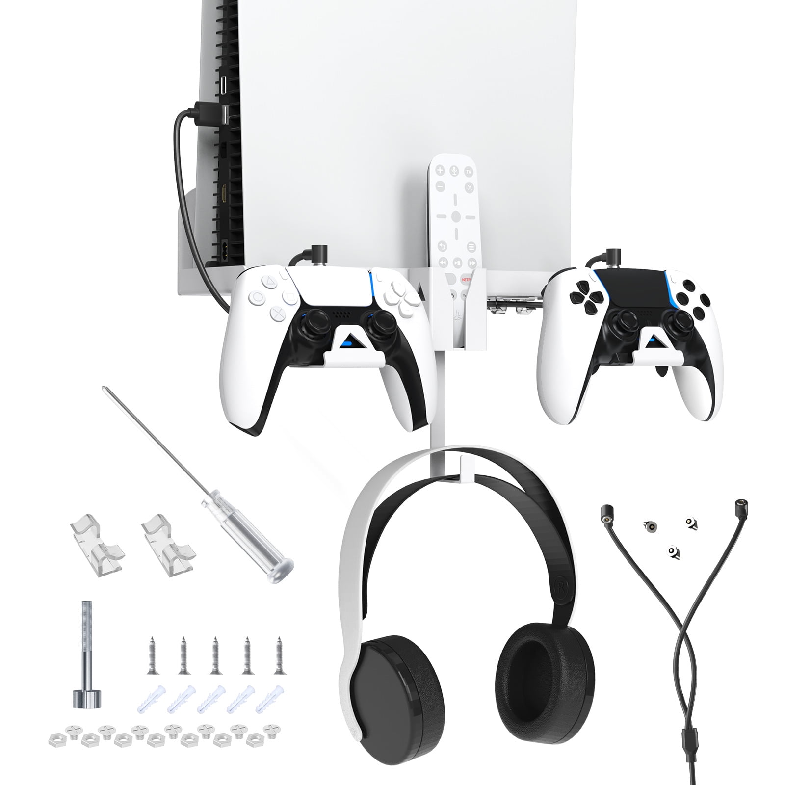 Soporte De Pared Aaronmei Para Consola Ps5 Blanco