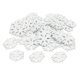 thumbnail image 1 of Lote De 100 Adornos De Copos De Nieve De Madera Blanca, Decoraciones Para Fiestas, Manualidades, Regalos, 1 of 5