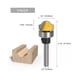 thumbnail image 2 of Fresa Madera Moldura Copiadora Tablero Toma ¼ Set 1pcs, 2 of 2