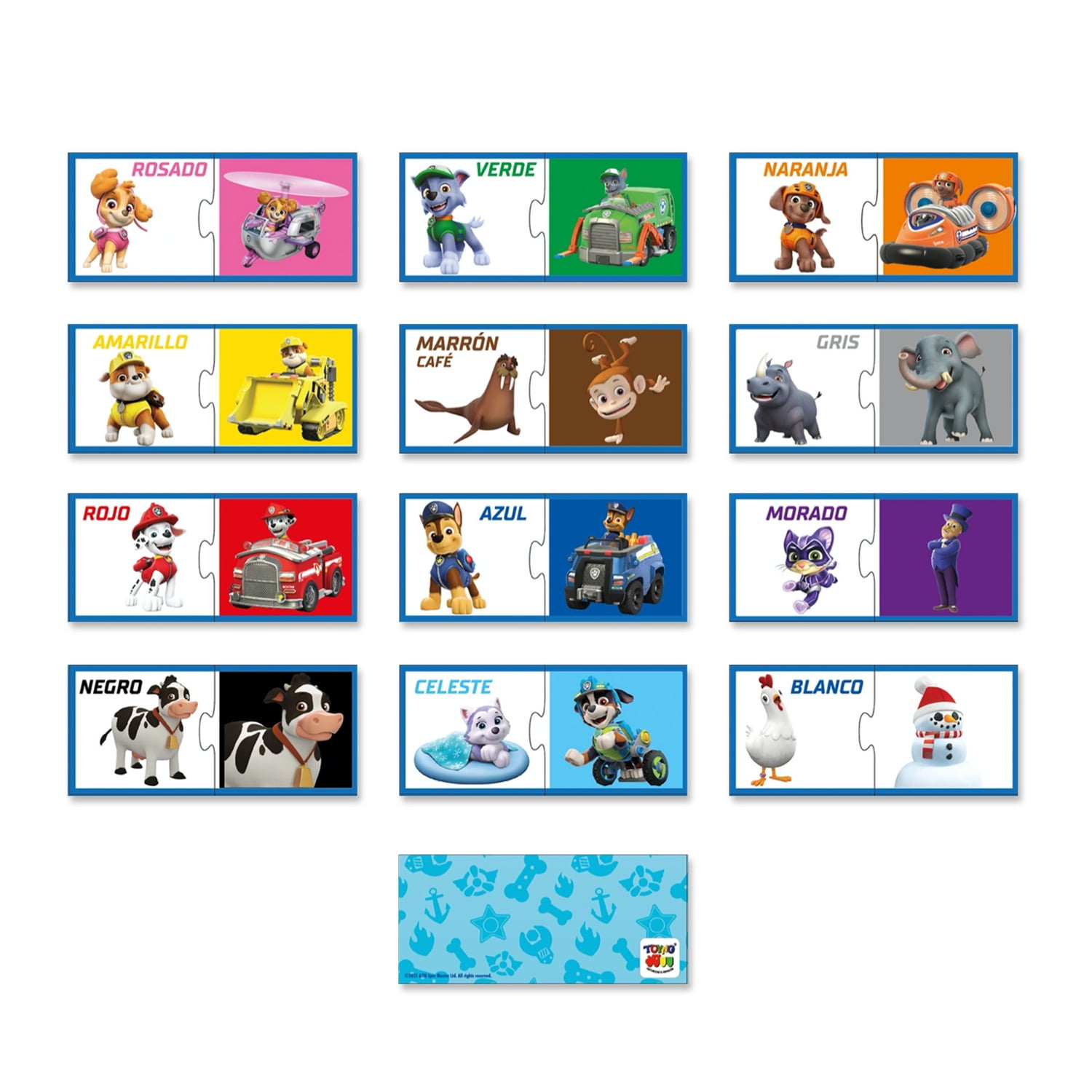 Toyng - Juego De Mesa Los Colores - Paw Patrol