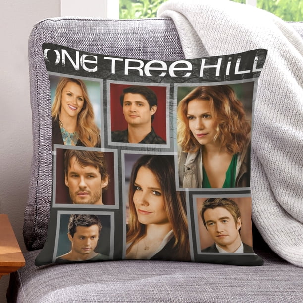 Tree Hill Fundas de almohada de terciopelo con tema, regalos de funda de almohada, decoración para el hogar, cojín de lanzar, regalo de cumpleaños para fans y parejas.40*40cm.
