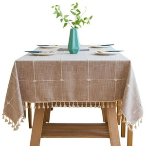 Oem - Mantel De Algodon Mesa Cuadrado Diseño Linea 140X180Cm 3