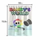 thumbnail image 4 of El mundo de Dandy Cortina de Ducha para Baño Decoración del Hogar, Cortinas de Baño Impermeables Duraderas, Cortina de Baño, Decoración de Baño para Adultos Niñas Niños, Regalos para Casa 119cmX180cm, 4 of 5