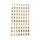 thumbnail image 4 of Metallic Gold Modern Stickers Scrapbooking DIY álbum Tarjeta Carteles Número, 4 of 5