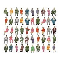 Bothyi - 50 Uds. Figuras Pintadas A Escala 1:87, Figuritas De Personas Para Modelo De Tren, Mesa De Arena