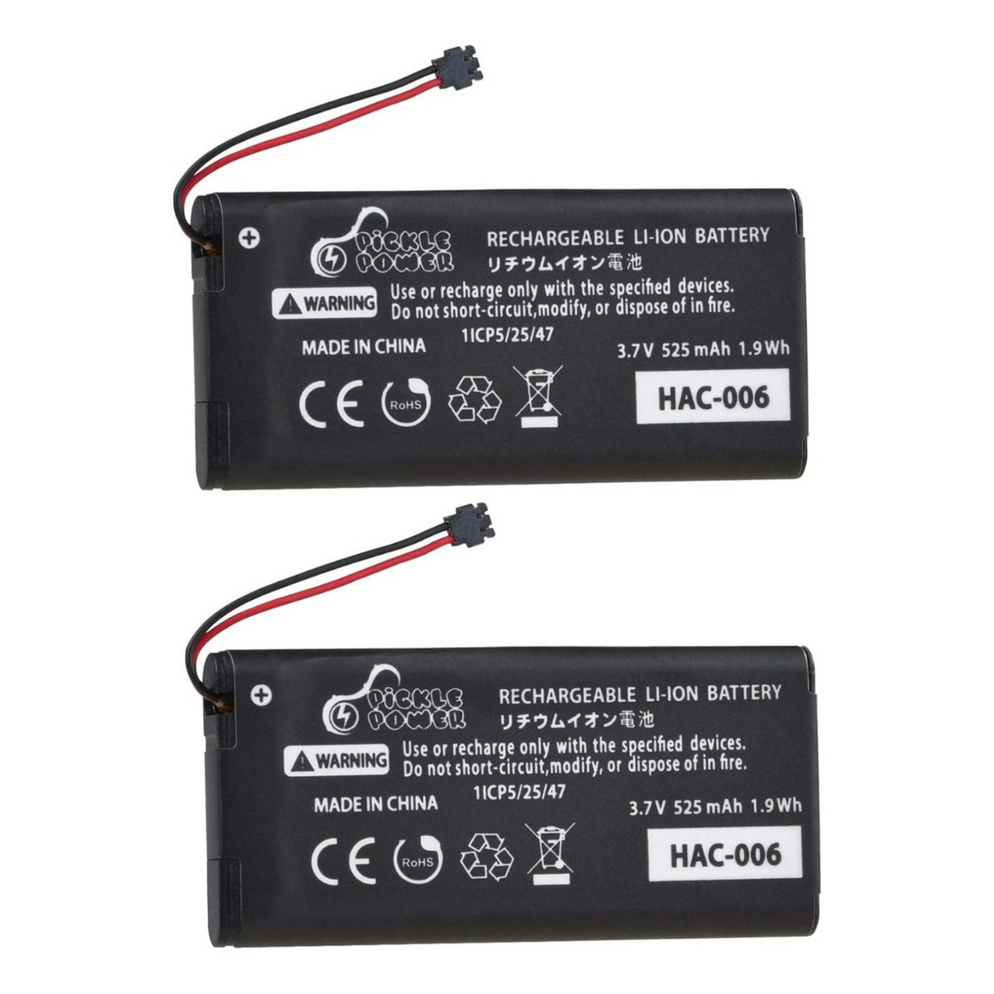 Genérico - Kit 2 Baterias Repuesto Para Mando Nintendo Switch Joy Con