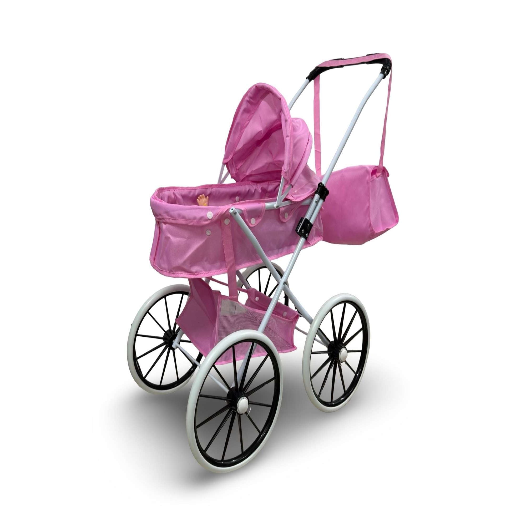 Genérico - Coche De Muñeca Carreola Ruedas Grandes Rosa