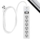 thumbnail image 2 of Cable de extensión Surge Protector GE de 6 salidas, 800 julios y 6 pies, 2 of 6