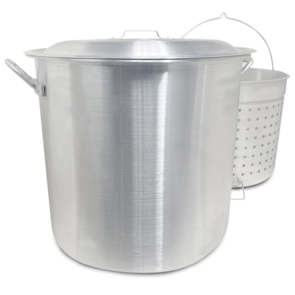 Caldera Bayou Classic 1600 de aluminio, 160 L, con cesta para hervir