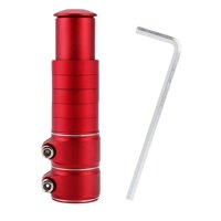Ioensy - Extensor De Eje De Horquilla De Bicicleta Adaptador De Altura De Manillar De Bicicleta Para Bicicleta De Montaña Rojo 13Cmx3.5Cm