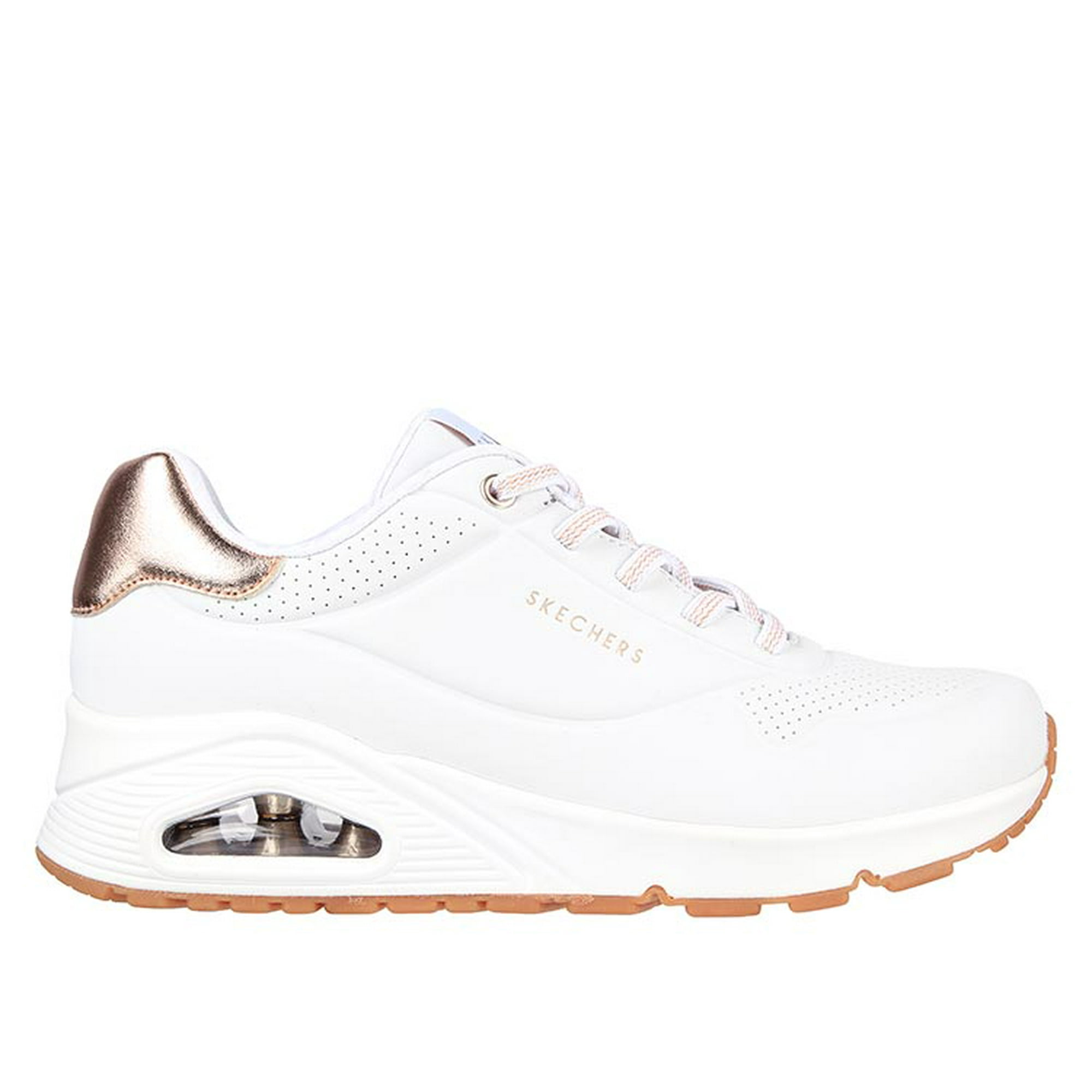 Zapatillas Skechers [uno] Shimmer Away (mujer) | 155196-wht - Talla 36