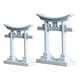 thumbnail image 3 of 2x Acuario Torii Imitación Piedra Puerta Torii Cueva Escondite Puerta Torii Japonesa, 3 of 5