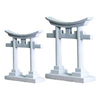 Ioensy - 2X Acuario Torii Imitación Piedra Puerta Torii Cueva Escondite Puerta Torii Japonesa