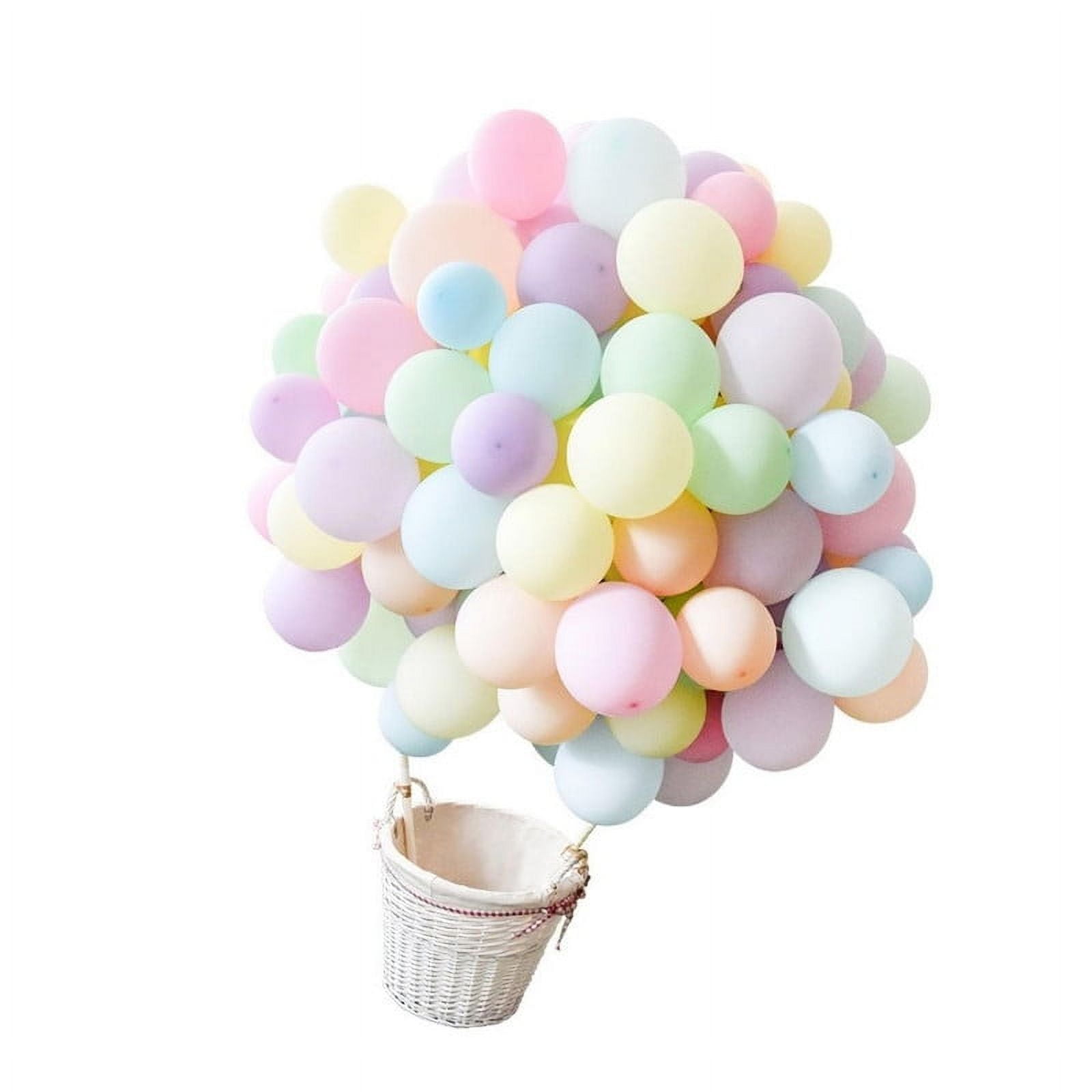 Babyluna - 100 Globos Macaron Para Fiestas O Cumpleaños, Con Un Inflador Manual