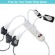 thumbnail image 3 of Cable de alimentación SPARKING 30 cm 16AWG 3 clavijas blanco, 3 of 8