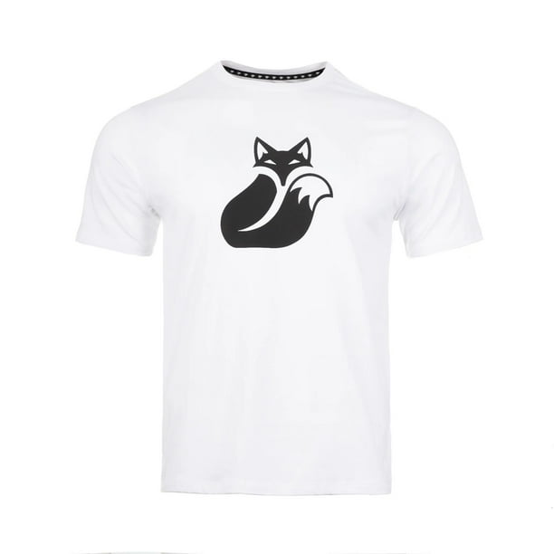 Polera Tilki Cotton Fox Big Logo Blanca/Negra Tenis Padel