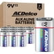 thumbnail image 1 of Batería ACDelco superalcalina de 9 V, paquete de 12 unidades, 7 años de vida útil, 1 of 6