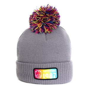 Spitfire - Gorro Lana Niño Pompon Gris