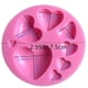 thumbnail image 2 of Jasonsy - Juego de 3 moldes para fondant (silicona, labios, corazón y puntos, para decoración de pasteles, adornos para cupcakes, arcilla polimérica, manualidades, chocolate, resina epoxi y joyería), 2 of 6