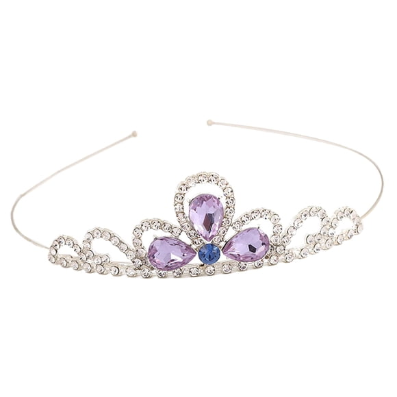Diadema Tiaras Tocado Accesorios Decorativos Regalo Para Niñas Fairy Prom Violeta