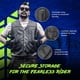 thumbnail image 4 of CHALECO DE CUERO NEGRO HWK Motorsports 7XL, 4 of 7