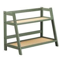 Bothyi - Estante De Bambú De Doble Capa Para Almacenamiento De Condimentos, Para Sala De Estar, Dormitorio, Hogar, Verde S