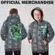 thumbnail image 3 of Sudadera Con Capucha Para Niños Con Forro Polar Y Cierre Diseño Creeper, 3 of 5