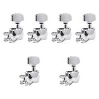 Bothyi - 6 Afinadores De Guitarra Para Guitarras Electroacústicas, 3+3 Clavijas De Metal Y Perillas