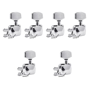 Bothyi - 6 Afinadores De Guitarra Para Guitarras Electroacústicas, 3+3 Clavijas De Metal Y Perillas