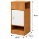 thumbnail image 2 of Velador Angosto con Puerta y Nichos Madera Blanco 30x30x66 cm, 2 of 6