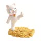 thumbnail image 1 of A New Cute Lucky Cat Step-By-Step Gain Lazy Mobile Phone Holder Creative Resin Crafts Ornaments Gifts, 1 of 2