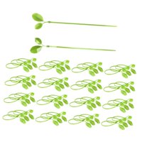 Magideal - 50 Bridas Para Plantas, Alambres De Jardín, Envolturas Multiusos Con Forma De Hoja, Organización De Cables, Bridas Flexibles Para El Hogar, Interior Y