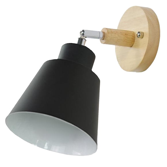 Lámpara De Pared Para Mesita De Noche Aplique E27 Light Loft Study Corridor Black