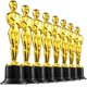thumbnail image 1 of Trophy Award Bedwina Gold Mini de plástico de 15 cm, paquete de 12 unidades, 1 of 7