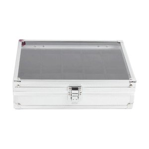 Ioensy - Caja De Reloj Con 12 Ranuras, Caja De Almacenamiento De Reloj Portátil Para Tienda, Gabinete, Oficina