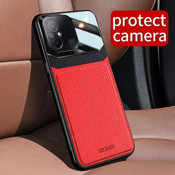 For Xiaomi Redmi 12C Case PU Leather Shockproof Bumper Back Cover For Xiaomi Redmi 12C Case
