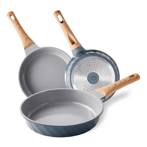 Genérico - Juego De Sartenes Antiadherentes De Cocina Color Negro