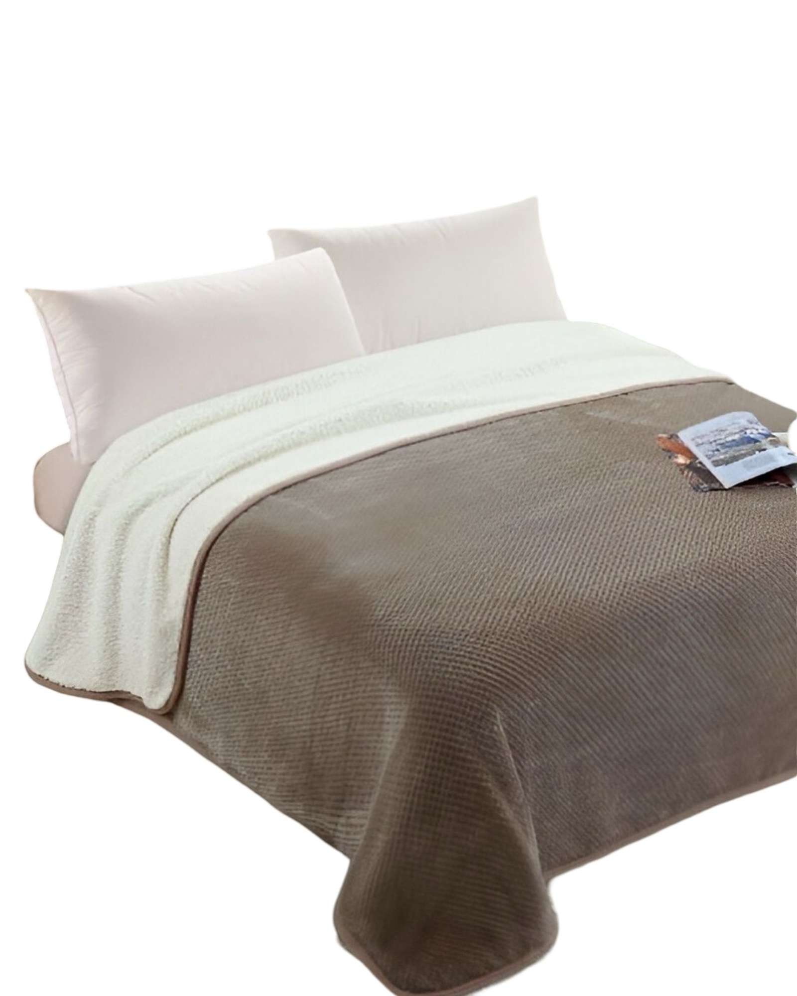 Iii Mussa - Frazada Con Chiporro King 230X250 Café