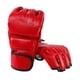 thumbnail image 3 of Guantes De Boxeo Equipo De Protección Mitones De Medio Dedo Para Karate Fitness Muay Thai Rojo, 3 of 5