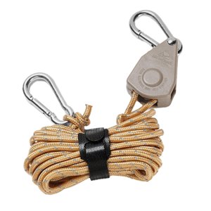 Ioensy - Cordón De Suspensión De Cuerda De Polea De Trinquete Para Jardinería, Camping, Mochilero