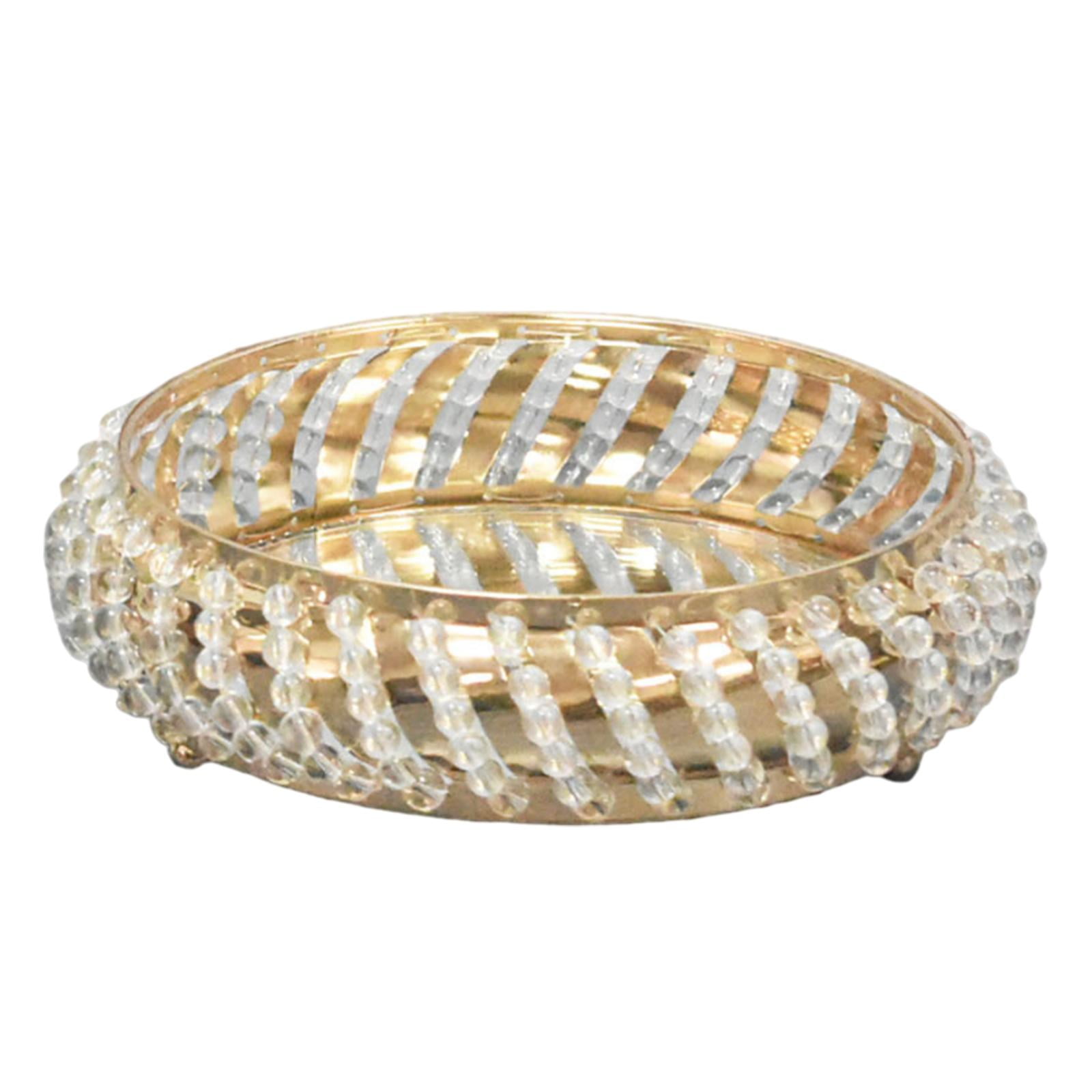 Bothyi - Bandeja Decorativa Con Espejo, Bandeja Adornada Con Espejo De Metal Para Encimera De Sala De Estar