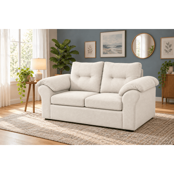 Sofa Laos 2 cuerpos Tela Crudo