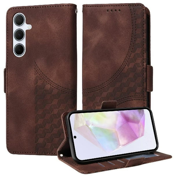 Carcasa FOXDOCK Samsung Galaxy A36 5G de cuero PU, diseño acolchado clásico, protección contra caídas y rayones