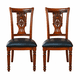 thumbnail image 1 of Pack x2 sillas de comedor madera roble americano tapizada en ecocuero, 1 of 3