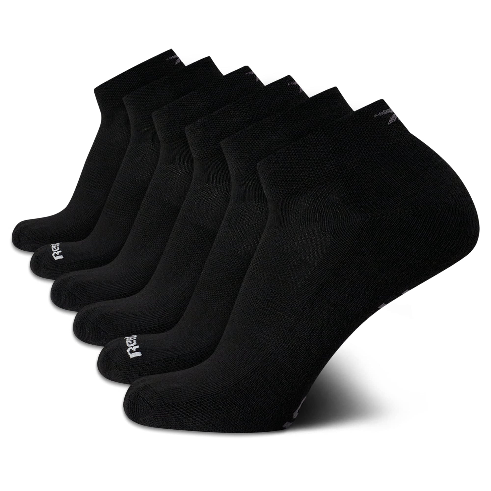 Reebok - Pack De 6 Calcetines Quarter Para Hombre Tallas 6 12 5 Color Negro