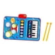 thumbnail image 1 of Mat De Piano De Bebé Toy De Aprendizaje Temprano Musical Toy Para Edades 1 2 Niñas De 3 Años Niñas Azules, 1 of 5