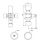 thumbnail image 2 of Cerradura Cilíndrica Odis 201 Simple Paso Inox (35 - 55) bt, 2 of 3