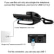 thumbnail image 3 of Teléfono ORNIN OR-6400 de escritorio con cable de 2 líneas (Negro), 3 of 6