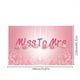 thumbnail image 1 of 1pc, Wedding Flag Church Wedding Props Arrangement Decoration Hanging Flag Pink Wedding Banner Romantic Background Cloth, 1 of 3