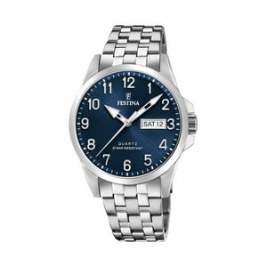 Reloj F20357/C Festina Azul Petróleo Hombre Acero Clásico